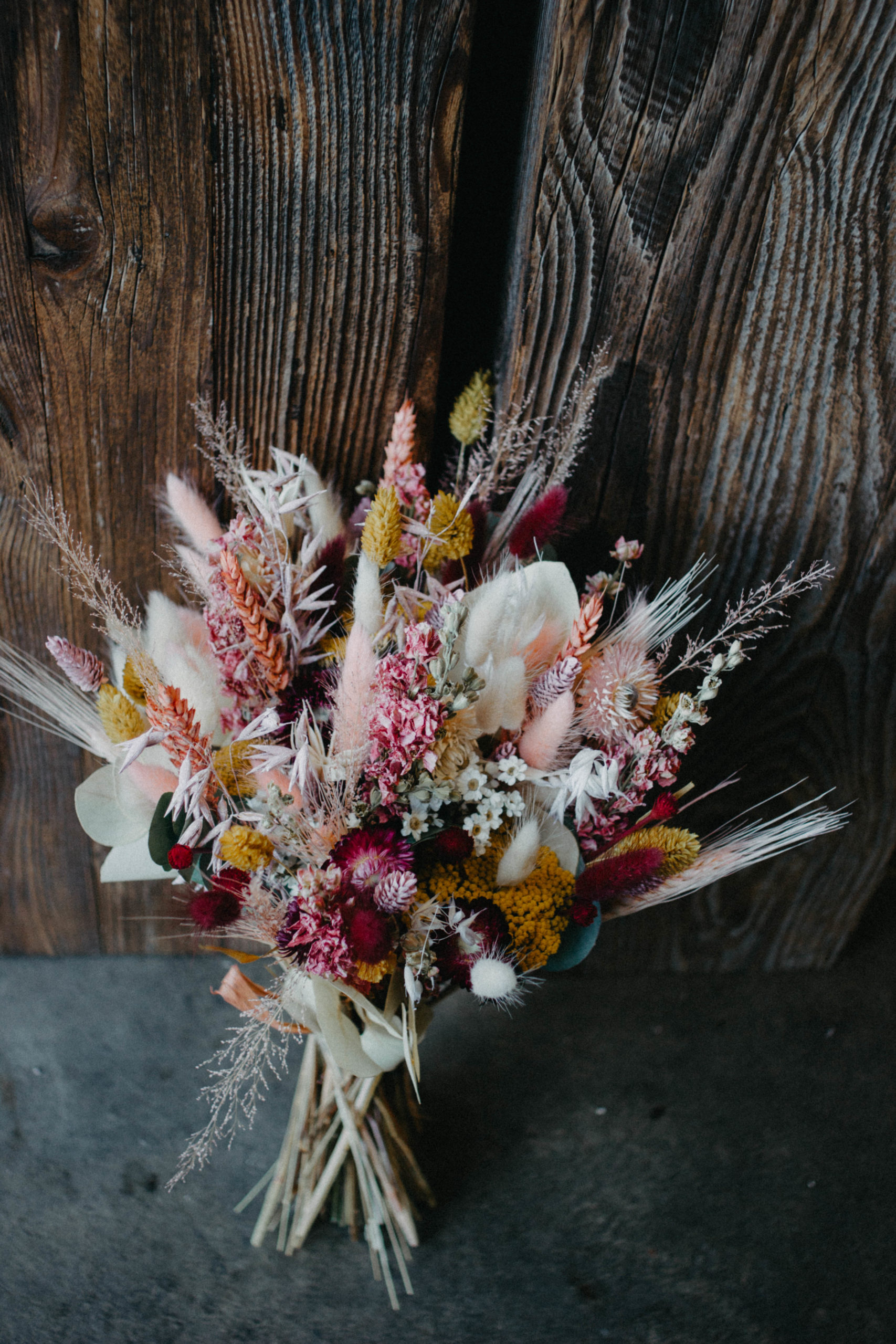 Bouquet de fleurs séchées sur mesure - Poppy Figue